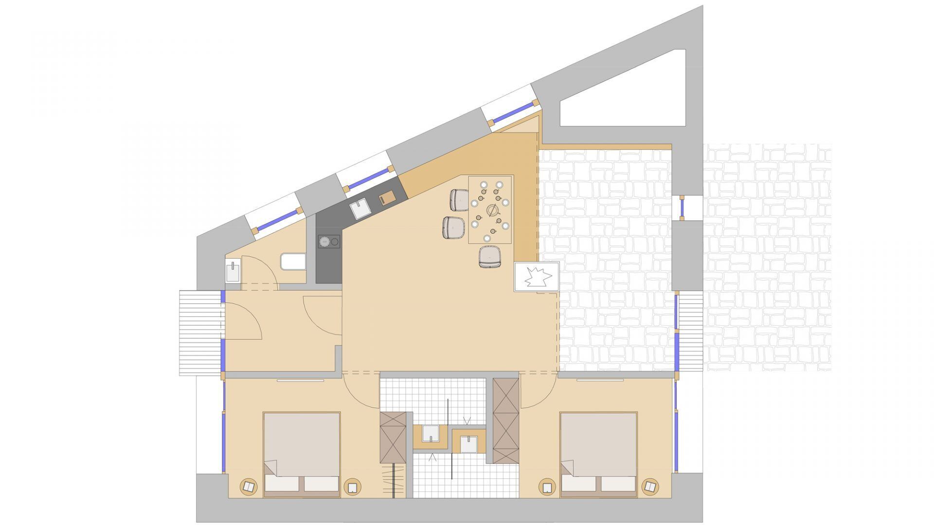 deluxe chalet (steinhaus dependance) | floor plan