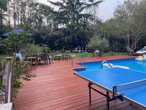 Outdoor pool, a heated pool - 5 bedroom Private Family Get Away w/ Heated Pool (Westhampton Beach)