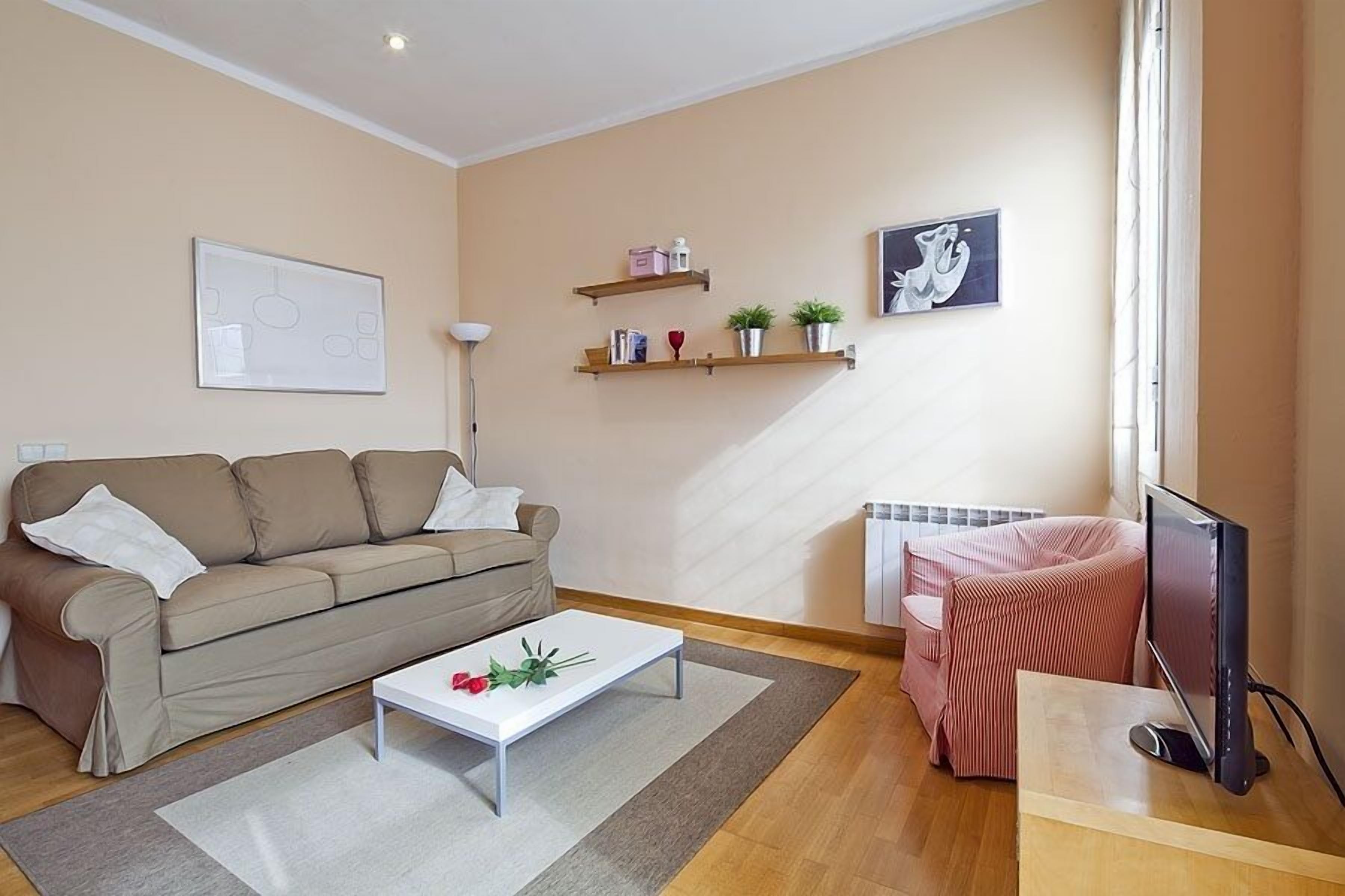 Smart-TV, DVD-Player, Bücher, Stereoanlage