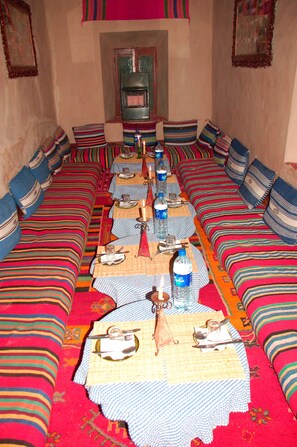 Breakfast, lunch, dinner served; local cuisine  - Kasbah La Datte D'or (Skoura)