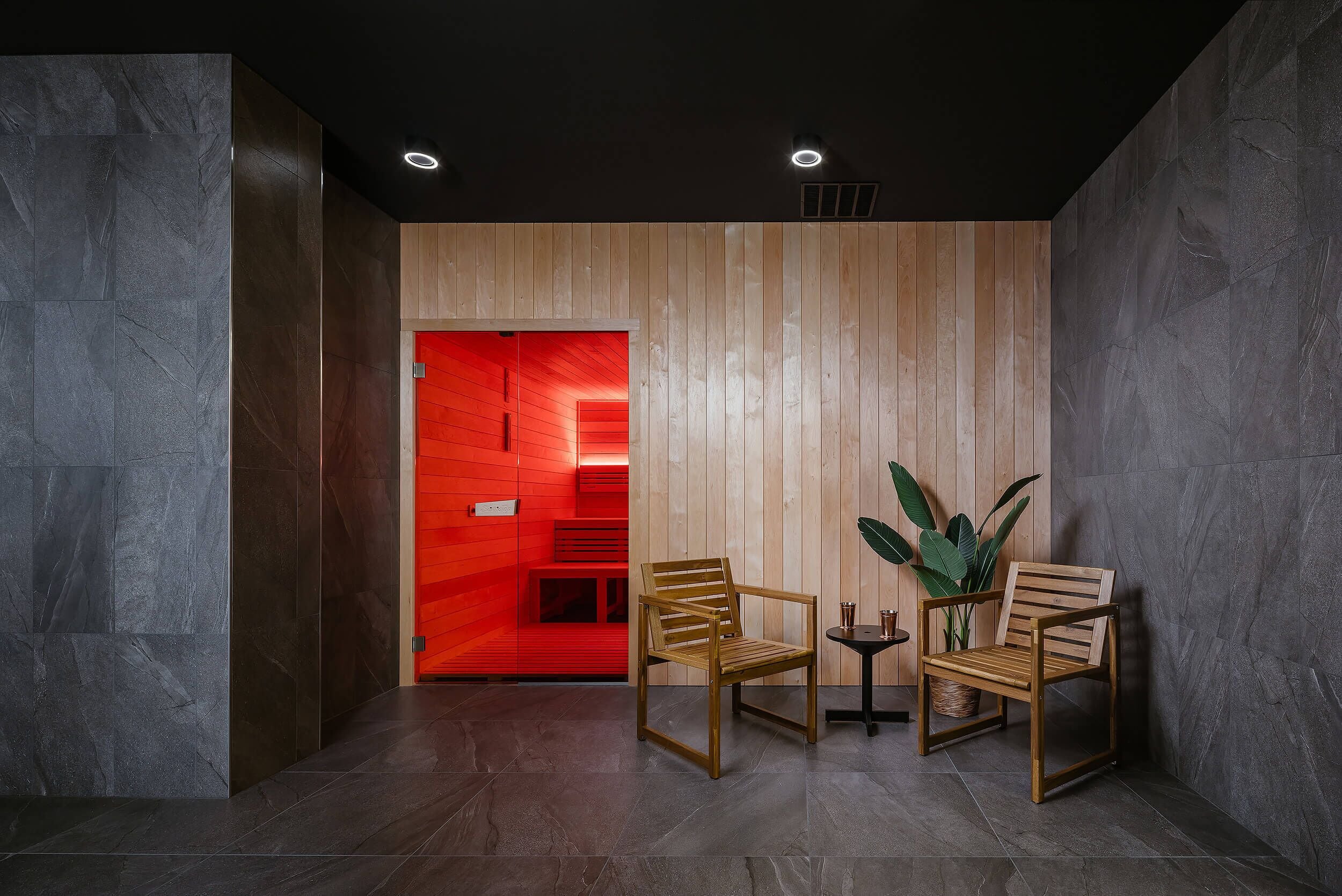 Sauna, steam room