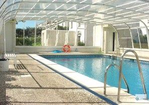 Indoor pool, a heated pool