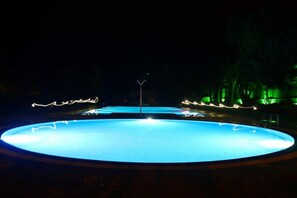 2 outdoor pools, sun loungers, lifeguards on site