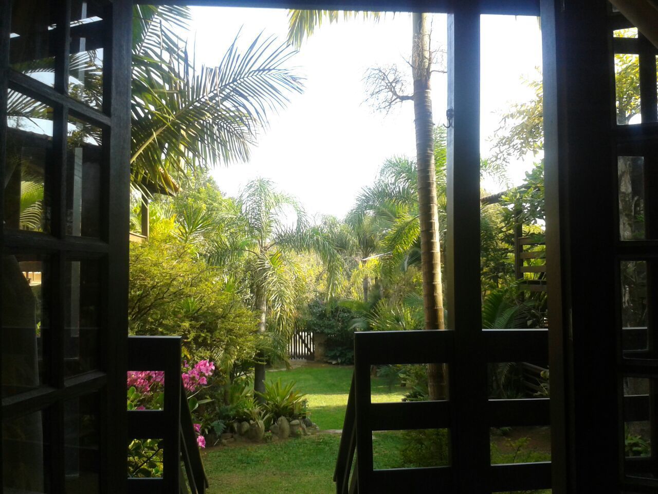 Ferienhütte | Blick auf den Garten