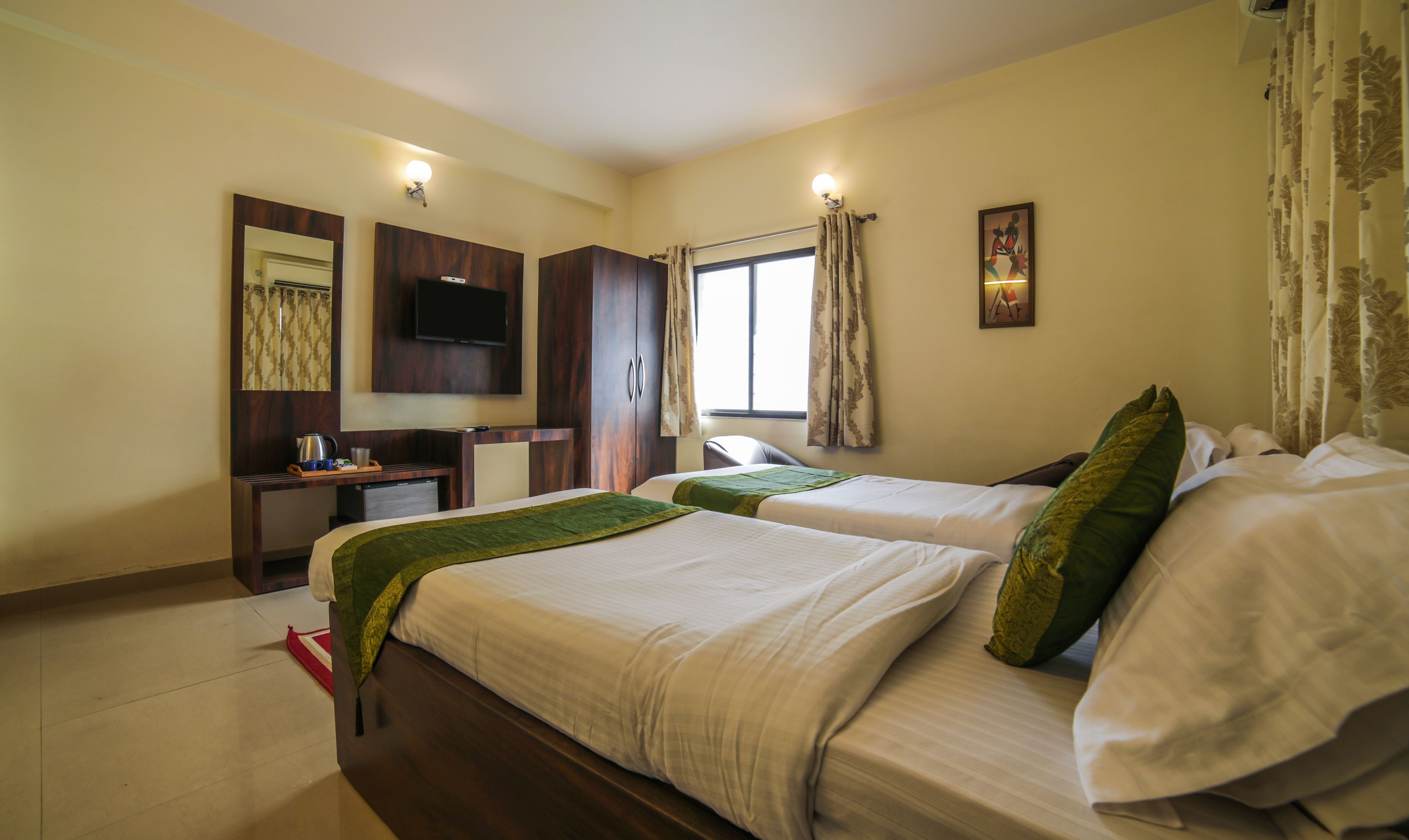 标准房 | 隔音、熨斗/熨板、免费 WiFi、床单