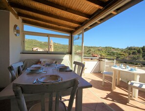 Blick von der Unterkunft