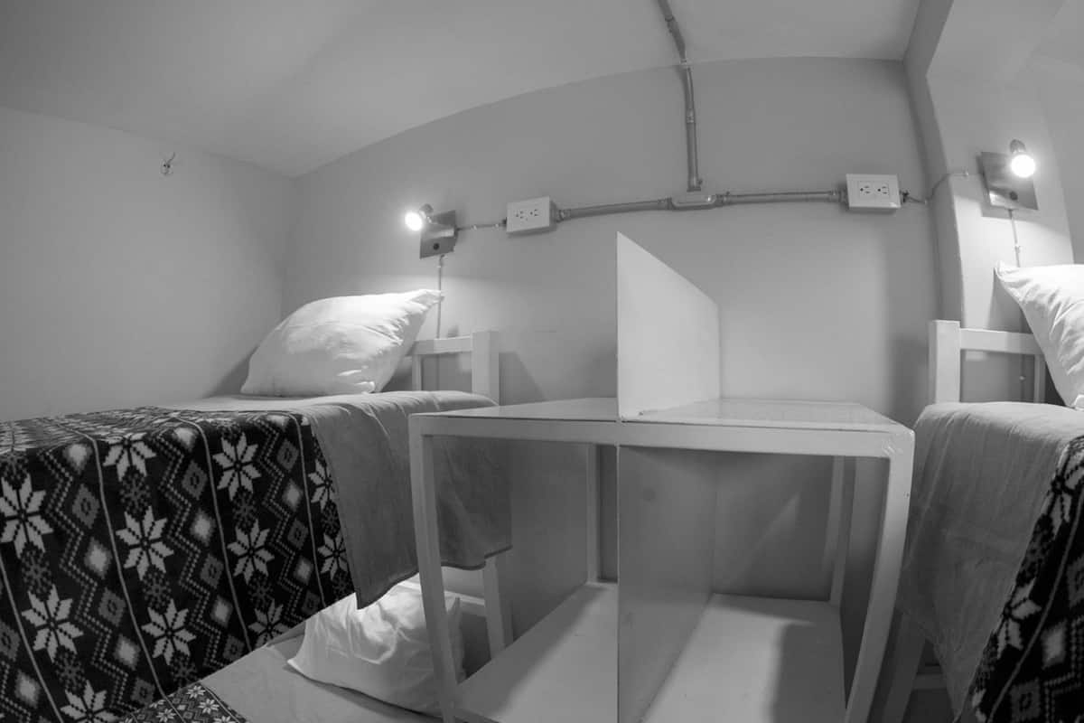 Blackout curtains, free WiFi, bed sheets