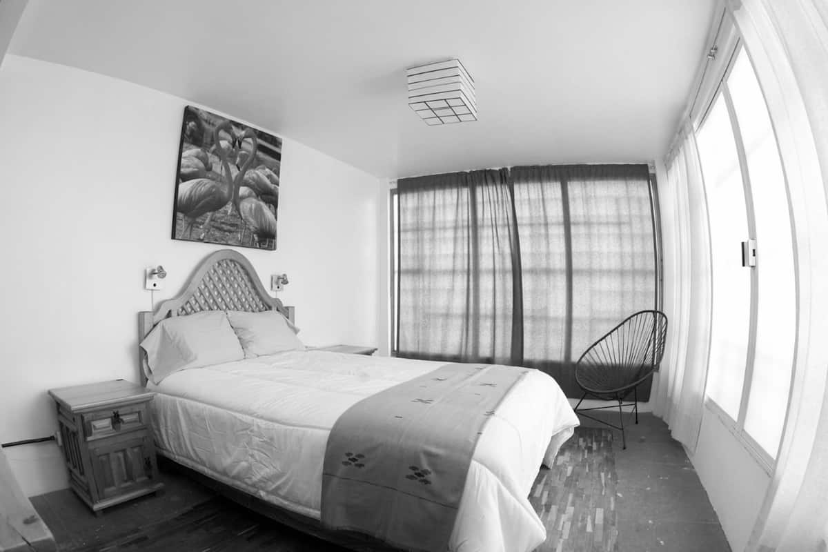 Blackout curtains, free WiFi, bed sheets