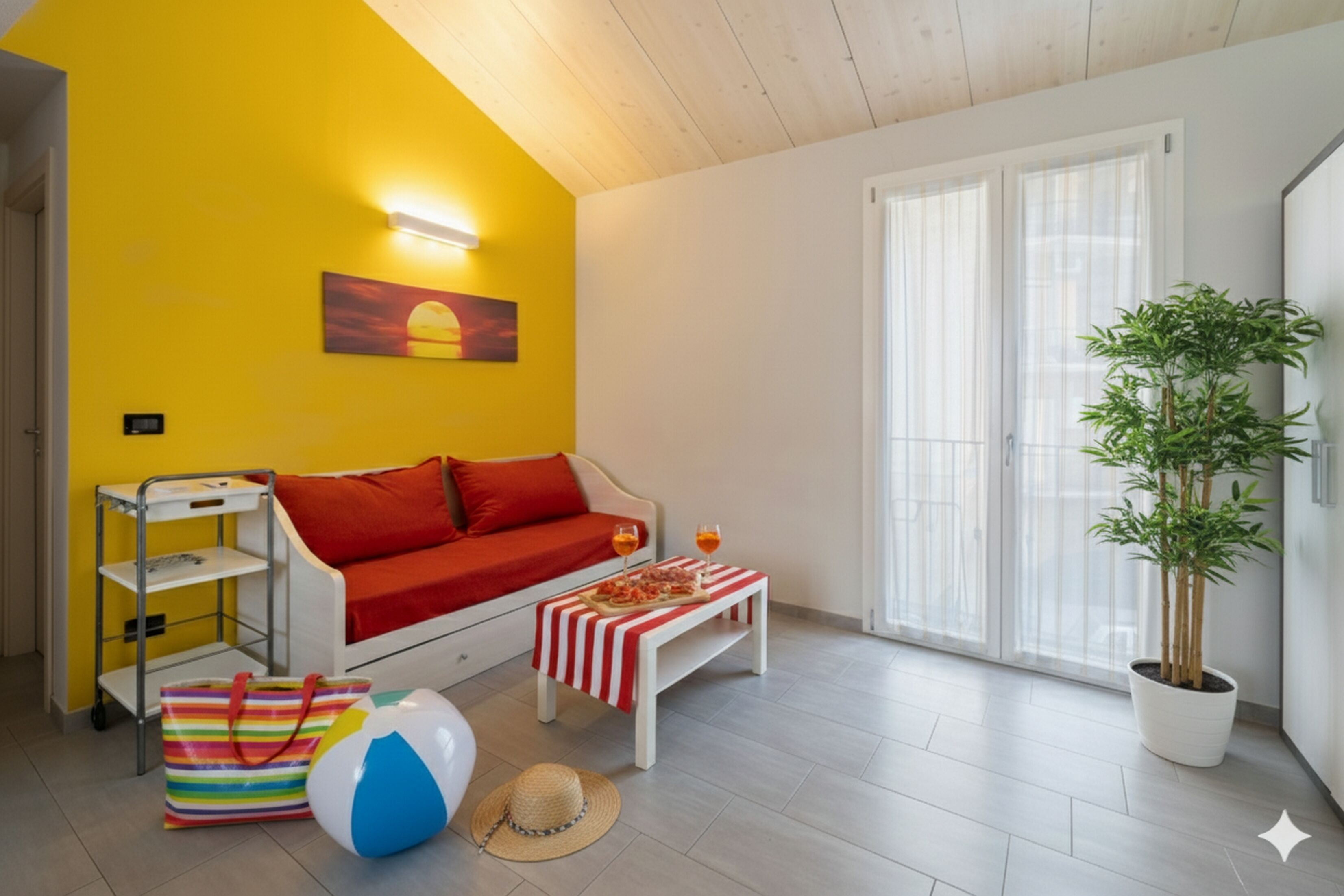 Apartment, 2 Bedrooms (Sole) | Living area | Flat-screen TV