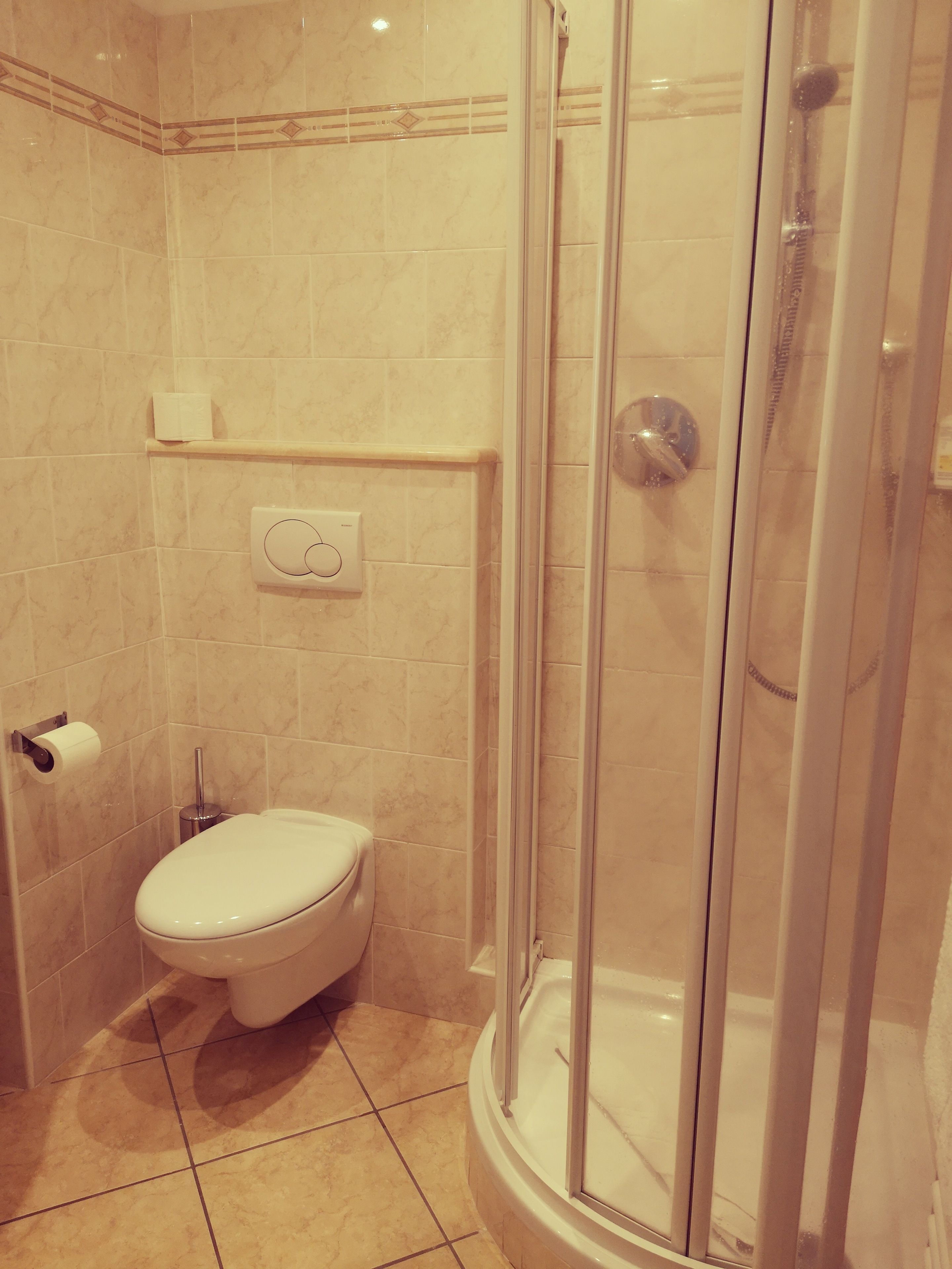 free toiletries, hair dryer, towels