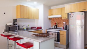 Shared kitchen - Beautiful Apartment in Roma Norte. (Mexico City)