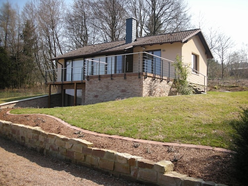 Detached vacation home - luxury & nature with a view (sauna, fireplace, lounge couch)
