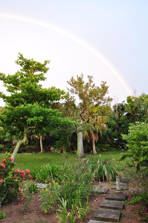 Property grounds - Tranquil Garden Setting, Private Waterfront - Sleeps 6, Twizy charger. (Somerset Village)