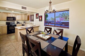 Formal dining area.