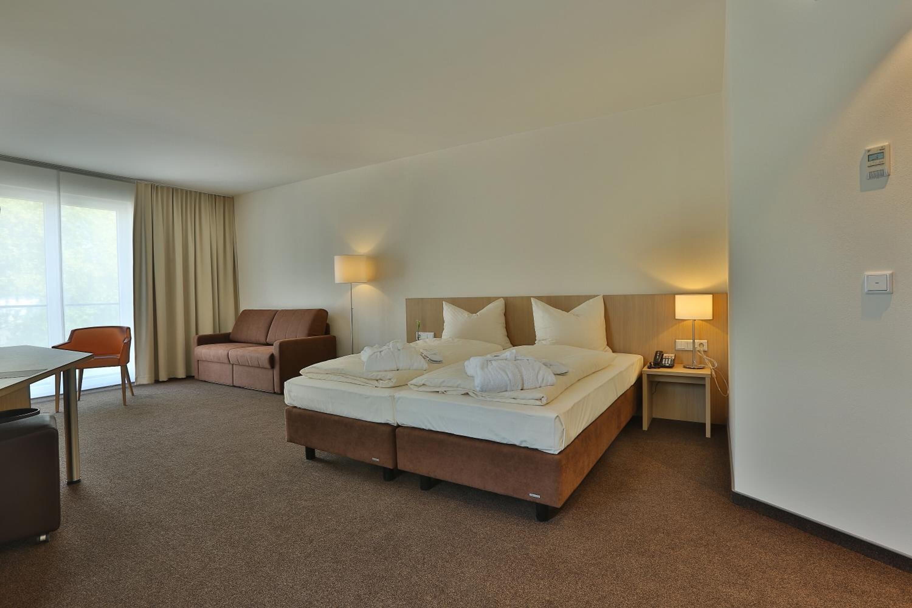 in-room safe, desk, blackout curtains, soundproofing