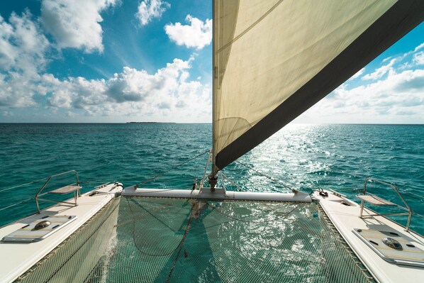 Double Room, 3 Bedrooms, Non Smoking (Sailing Boat) | Terrace/patio - iCan Sailing Experience (Turneffe Islands)