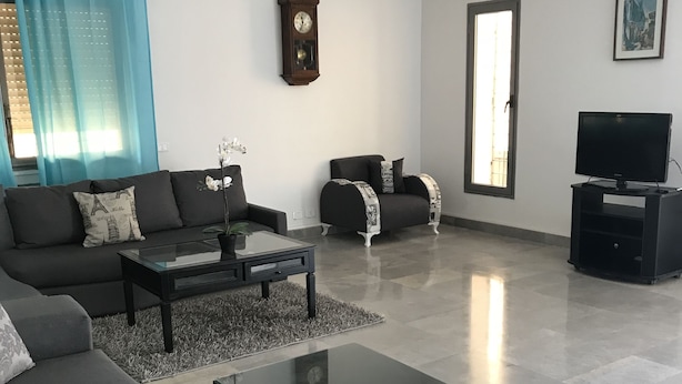 Deluxe Duplex, Multiple Beds, Non Smoking, City View | Living area - Big Duplex Lac2 Next To US Embassy (Tunis)