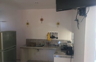 Family Apartment, Multiple Beds, Non Smoking | Private kitchen | Full-size fridge, microwave, stovetop, coffee/tea maker