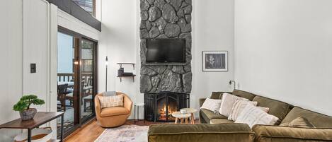 DVD player, books, music library, video library