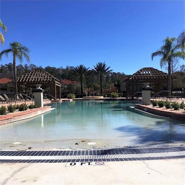A heated pool