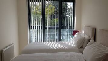 2 bedrooms, in-room safe, iron/ironing board, WiFi