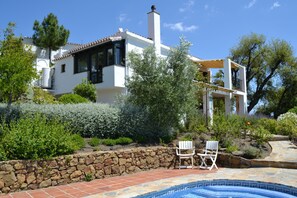 Exterior - Secluded Villa with Panoramic Views, Private Heated & Salted Pool & Broadband. (Casares)
