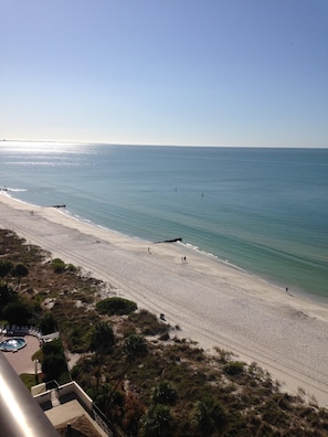 Plage, chaises longues, serviettes de plage
