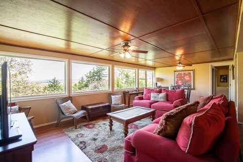 Panoramablick auf den Lake Tenkiller vom House on the Hill