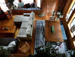 Smart TV, fireplace, printers