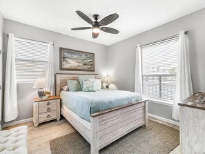 2 bedrooms, iron/ironing board, WiFi, bed sheets