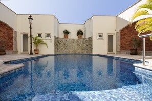 Outdoor pool, a heated pool - Stunning  Luxury furnished 2 BR 2600sqft Unit with wrap around terrace (Puerto Vallarta)