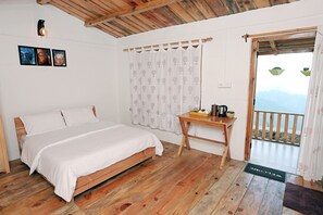 Double Room, 1 Bedroom, Patio, Mountain View | Iron/ironing board, rollaway beds, bed sheets - Banlekhi (Dhari)