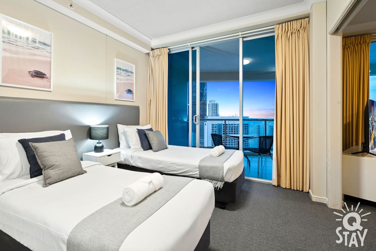 Phòng Premium (2 Bedroom Ocean) | Bộ trải giường bằng vải cotton Ai Cập, bộ đồ giường cao cấp