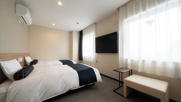 Desk, free WiFi, bed sheets, wheelchair access