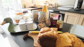 Petit-déjeuner continental compris tous les jours