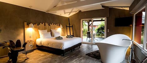 Suite, 1 King-Bett, Nichtraucher, Gartenblick