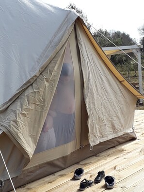 Dilengkapi dengan perabotan berbeda-beda dan tempat tidur lipat/tambahan