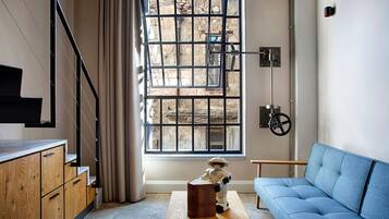 Design Loft (F1) | Premium bedding, memory-foam beds, minibar, in-room safe