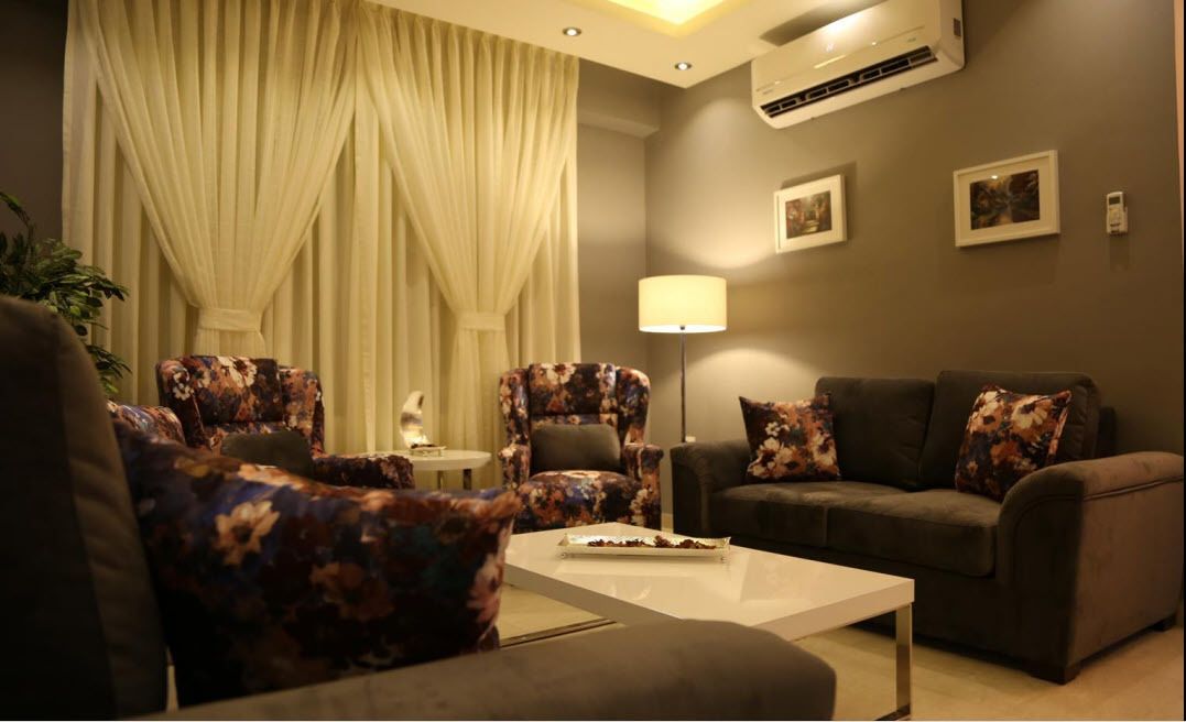Luxury Apartment, 3 Bedrooms, Non Smoking, Fountain Pool View (AB) | Living area | Smart TV