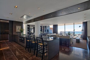 Luxury Villa | Living area | Flat-screen TV, fireplace - North (Cape Town)