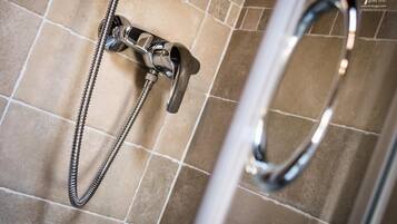 Shower, rainfall showerhead, hair dryer, bidet