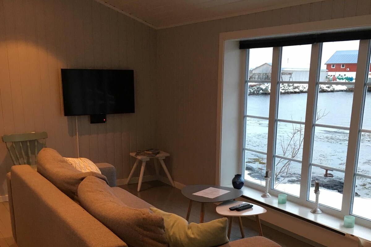Appartement, 1 chambre, sauna | Salle de séjour | Téléviseur à écran plat
