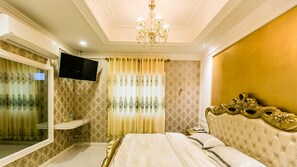 Habitación doble Deluxe | Ropa de cama de alta calidad y wifi gratis 