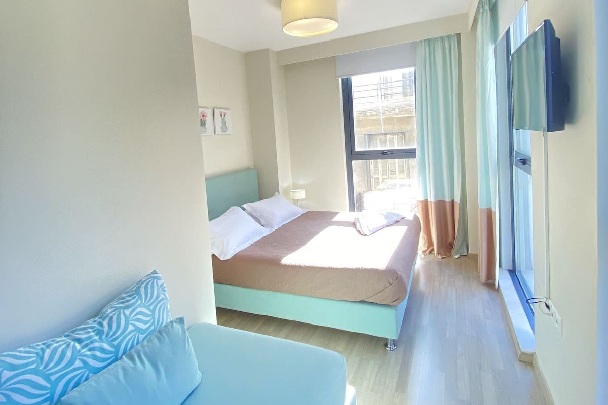 Suite estudio junior (Queen) | Sábanas de algodón egipcio, ropa de cama de alta calidad y edredón