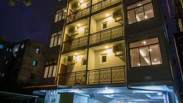 Front of property – evening/night