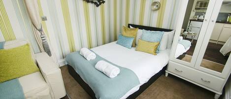 Studio | 1 soverom, skrivebord for bærbar PC, strykejern/-brett og sengetøy