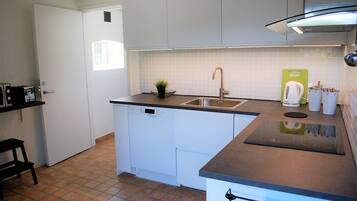 Een magnetron, een oven, een vaatwasser