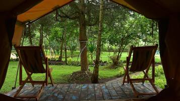 Blick auf den Garten