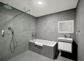 Apartemen Superior, 2 kamar tidur | Kamar mandi | Pancuran hujan, perlengkapan mandi gratis, pengering rambut, dan handuk