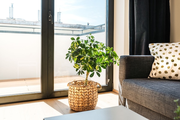 Superior Apartment | Peralatan tempat tidur hipoalergenik, langsir/tirai gelap terus